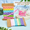 4 Cards 2 Styles  Polyester Wavy Fringe Trim Ribbon DIY-GF0009-48C-6