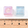 Transparent UV Plating Acrylic Beads OACR-I015-21-3