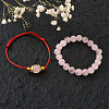  Natural Round Loose Gemstone Rose Quartz Beads G-TA0001-09-13