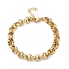 304 Stainless Steel Rolo Chain Bracelets for Women BJEW-A160-05G-4