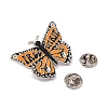 Free Spirit Butterfly Alloy Enamel Pin Brooch JEWB-R268-09-2