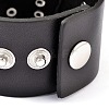 Skull Studded Leather Cord Bracelets X-BJEW-D351-09A-3