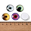 Printed Transparent Glass Cabochons GL-CBAA22A-12-4