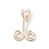 Copper Wire Ornament Hook Hangers PALLOY-JF01611-03-3