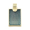 Real 18K Gold Plated Rack Plating Brass Enamel Pendants KK-M293-43G-01-1