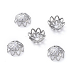 Non-Tarnish Multi-Petal 304 Stainless Steel Fancy Bead Caps STAS-E466-25P-1