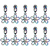 Gorgecraft 14Pcs Flower #5 Zinc Alloy Replacement Zipper Sliders FIND-GF0005-70C-1