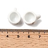 Floral Printed Porcelain 3D Cup Pendants PORC-P036-01B-3
