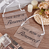 2Pcs Rectangle Acrylic Table Reserved Signs AJEW-GA0009-50-4