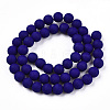 Opaque Glass Beads Strands X-GLAA-T032-P8mm-MD03-3