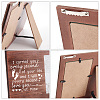 MDF Wood Photo Frames DIY-WH0231-048-4