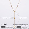 316L Surgical Stainless Steel Y Tassel Necklaces for Women FS-WGE9B28-13-1