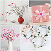 100Pcs Cloth Artificial Flower Head AJEW-GF0013-17B-5
