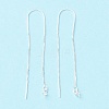 925 Sterling Silver Ear Thread with Peg Bails STER-P047-12S-2