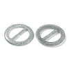 Flat Round Resin Buckle Clasps CRES-WH0013-15J-2