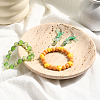 1Pc Flat Round Shape Marble Desktop Storage Tray AJEW-BBC0002-56-7