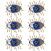 Evil Eye Felt Cloth Patches PATC-WH0007-13-1