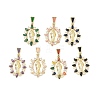 Religion Brass Pave Cubic Zirconia Pendants CU-CBA83A6-01A-G-1
