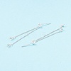 925 Sterling Silver Stud Earring Findings STER-P047-11A-S-3