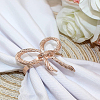 4Pcs Bowknot Iron Napkin Rings AJEW-LP0002-63RG-3