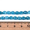 Natural Dyed White Jade Beads Strands G-T142-89A-5