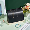 PU Imitation Leather Necklace Stands NDIS-WH0006-19C-4