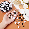   250Pcs 10 Styles 1-Hole Polyester Buttons DIY-PH0017-33-3