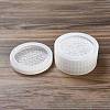 Flat Round DIY Silicone Diamond Storage Box Molds DIY-G079-21B-2