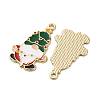 Christmas Alloy Enamel Pendants ENAM-V002-02J-G-2