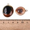 Natural Sea Shell Pendants SHEL-Q029-26KCG-3
