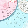 40Pcs 20 Styles 316L Surgical Stainless Steel & 316 Surgical Stainless Steel Hoop Nose Rings & Labrets AJEW-CJ0001-73-5