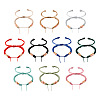 10Pcs 10 Colors Adjustable Nylon Cord Braided Bracelet Making MAK-TA0001-15-1