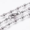 304 Stainless Steel Chain Necklaces STAS-P164-12-3