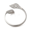 Non-Tarnish 304 Stainless Steel Open Cuff Rings RJEW-K262-01B-P-3