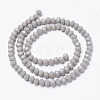 Opaque Solid Color Imitation Jade Glass Beads Strands EGLA-A044-P4mm-D10-2