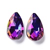 Faceted Teardrop Glass Pendants X-GLAA-O008-A24-2