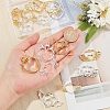 16Pcs 4 Style Alloy Open Back Bezel Big Pendants FIND-OC0001-65-3