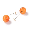 Lifelike Cherry Dangle Stud Earrings X-EJEW-F274-01A-2