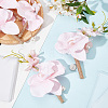 Silk Cloth Artificial Flower Boutonniere AJEW-DR0001-55B-3