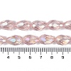 Transparent Electroplate Glass Beads Strands LS-EGLA-N013-T6mm-B18-4