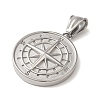 Non-Tarnish 304 Stainless Steel Pendants STAS-B073-04P-2