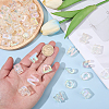 54Pcs 26 Styles UV Plating Transparent Acrylic Beads OACR-SP0002-39-3