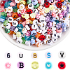 1400Pcs 10 Colors Opaque Acrylic Beads MACR-SC0002-30-1