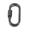 304 Stainless Steel Screw Carabiner Lock Charms STAS-H107-04A-2