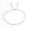 Adjustable Glass Seed Bead Slider Bracelets for Women VT9382-31-1
