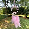 Woven Net/Web with Feather Wind Chimes PW-WGA737F-05-1