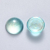 Transparent Spray Painted Glass Cabochons LS-GLAA-S190-013C-C03-2