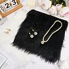 2Pcs 2 Colors Square Acrylic Fibers Carpet Mat AJEW-CN0003-11B-3