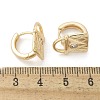 Brass & Glass Hoop Earrings EJEW-Q014-12G-3