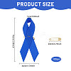 Awareness Ribbon Nylon Brooch JEWB-WH0056-008B-2